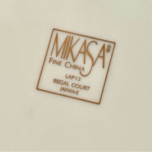 Vintage Mikasa Japan Fine China Regal Court Gold Lattice 12” Round Chop Platter - Picture 14 of 15